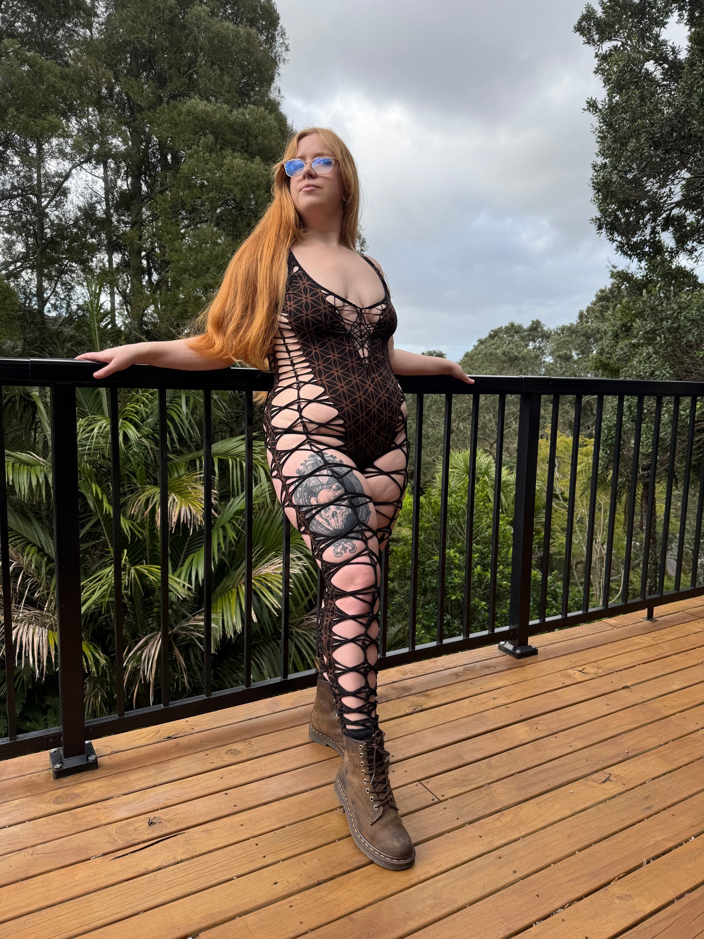 Flower of Life - Black, Legging