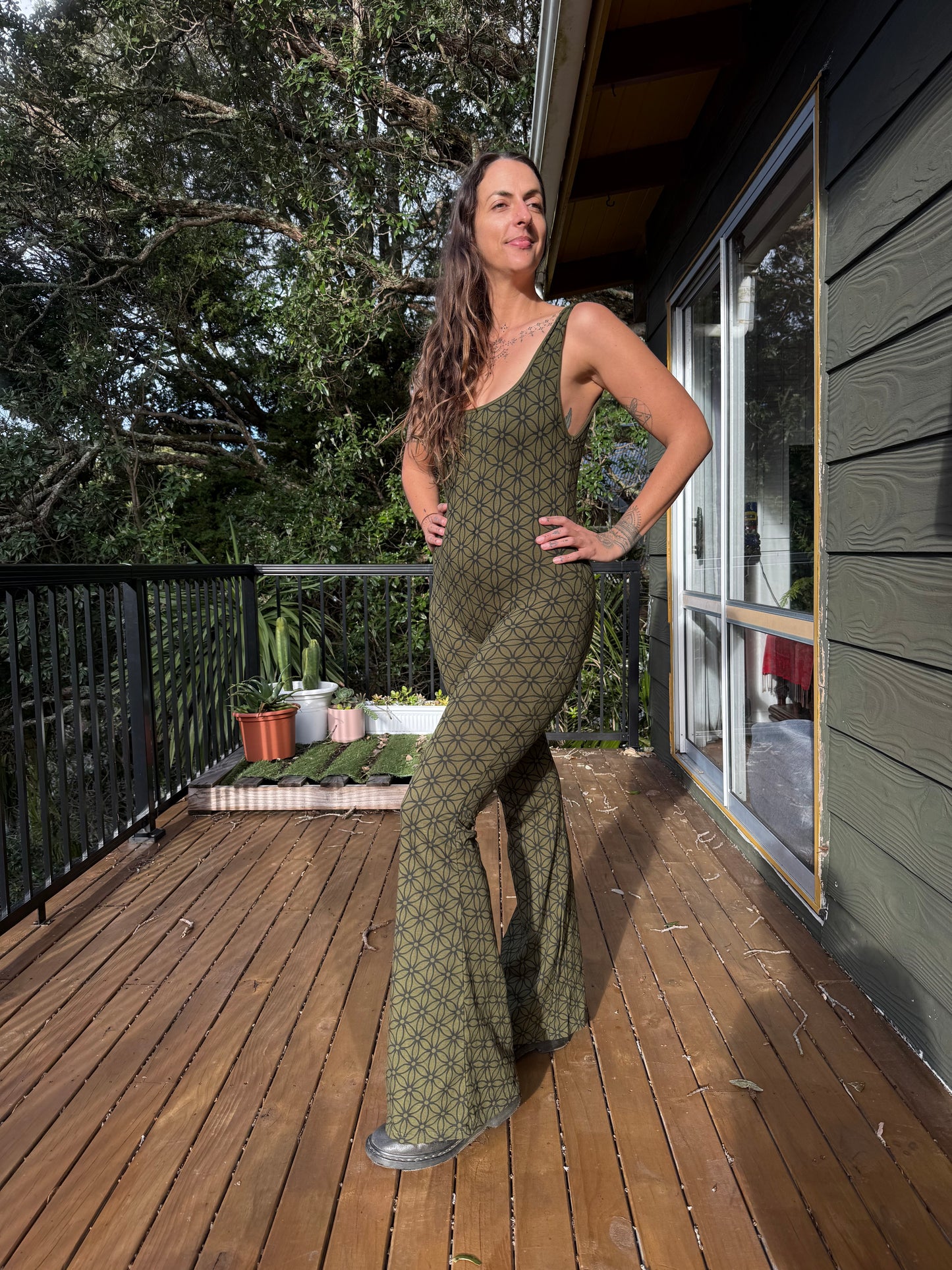 Flower of Life - Green, Uncut